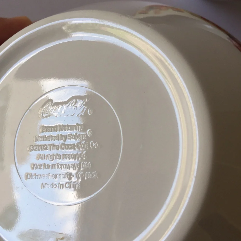 Sakura Coca Cola Melamine Bowls (2009)